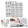 CORHAD 2 Sheets Water Soluble Embroidery Kit DIY Bohemian Patterns