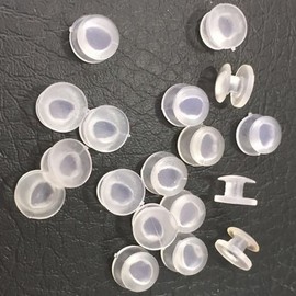 DIY Indoor Slipper Decorating Kit: 10-Piece Buttons and Shoe Embellishments 01-Button 10P-Black 10ea