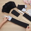 WEBEEDY 20 Pcs Black Armband Funeral Mourning Armband, 34x6.9cm/15.33x2.72'' Elastic