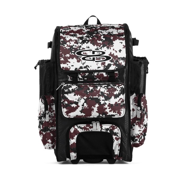 Boombah Rolling Superpack Baseball/Softball Gear Bag - 23-1/2" x 13-1/2"