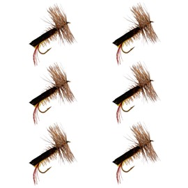 Feeder Creek Fly Fishing Flies | Terrestrial Fly Fishing Assortments | Trout and Bass Flies | Fishing Gear | Ants | Hoppers | Beetles | Fishing Lures (Joe's Hopper 6pc Size 8)