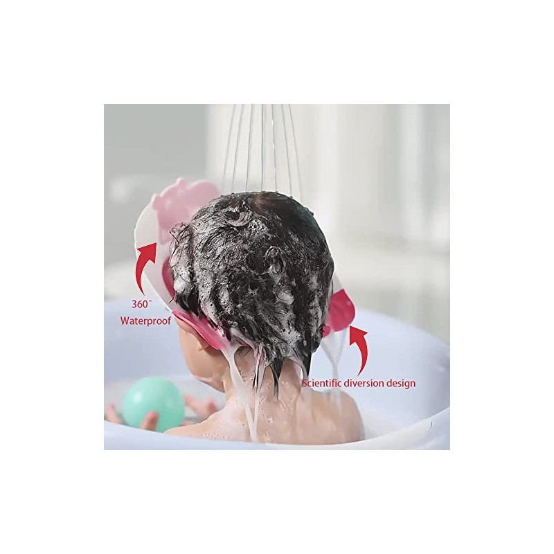 Thcbme Gorro Ducha Visera Niños Protector Ojos Oídos Años Bonita