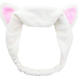 Inception Pro Infinite - Headband Woman - Cat - Winter - Suitable for Make Up - Warm - Face Wash - White - Christmas - Birthday Gift Idea