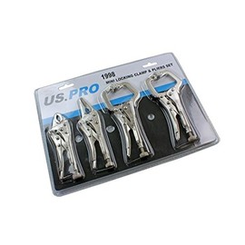 US PRO 4Pc Welding Mini Vice Locking C Clamps & Pliers Mole Grips B1998