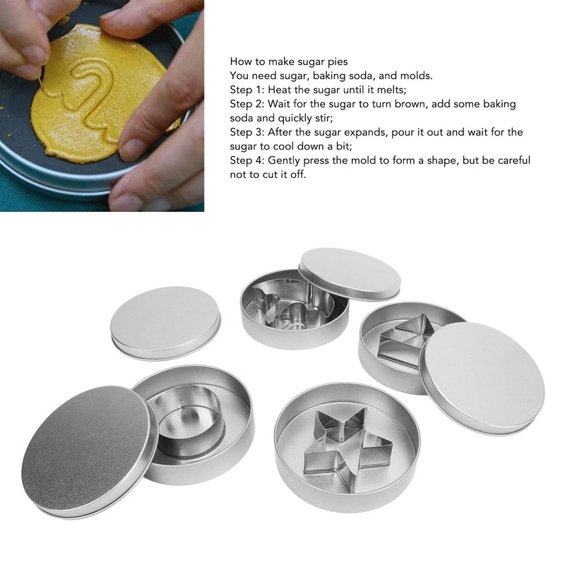 4Pcs Stainless Steel Cookie Cutter Set Biscuit Cutter Set Candy