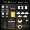 Lash Lift and Eyebrow Lamination Kit, Eyelash Curling & Perm