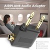 HIEbee Dual 3.5mm Male to 3.5mm Female Airplane Headphone Adapter