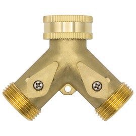 Variosan Distributor with Stop Valves, Untreated Brass