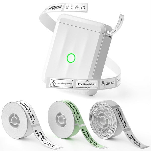 NIIMBOT D110 Upgrade Label Printer, D110 Mini Labelling Device with
