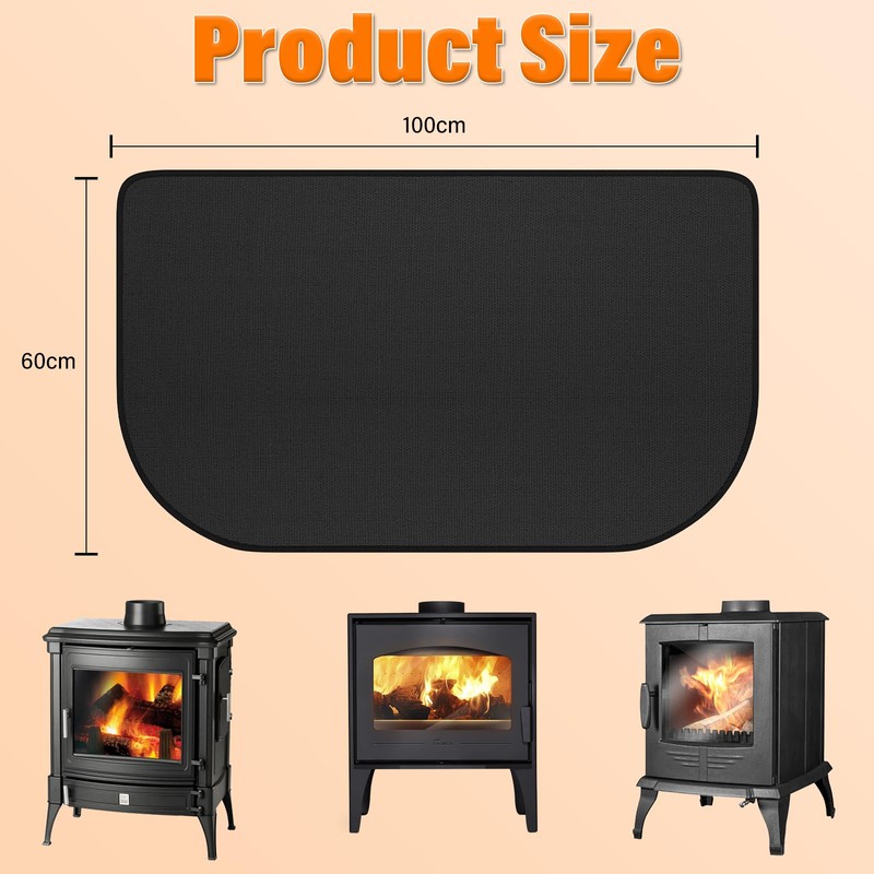 100 x 60 cm Fireproof Mat for Indoor Use, Fireproof