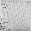 Ciieeo 20pcs Stainless Steel Safety Cables with Loops Antidrop Design