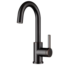 AULEEND Stainless Steel Bar Sink Faucet, Versatile Bathroom and Kitchen Faucet - Single Handle Single Hole Premium Lavatory Faucet for Indoor and Outdoor (ORB)