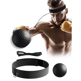 Olook Boxing Reflex Ball, React Reflex Ball on String with Adjustable Headband,Improve Hand Eye Coordination, Punching Speed, Fight Reaction, Great for Accuracy, Focus and Boxing Training