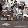 Sea Team 3-Layer Stackable Clear Makeup Organizer with Drawers, Acrylic