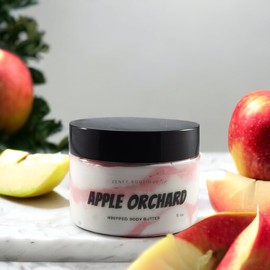 Zenfy Boutique Handmade Whipped Body Butter with Shea Butter, Cocoa Butter, and Jojoba Oil - Luxurious Moisturizer for Silky Smooth Skin - 8oz (Apple Orchard)