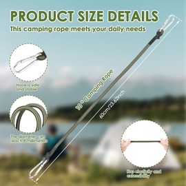 10Pcs 24 inch Heavy Duty Carabiner Bungee Cords Outdoor with 190 Lbs Max Break Strength, Latex Carabiner Bungee Cord with Upgraded Carabiner Hooks for Luggage Rack, Cargo, Hand Carts, Bike, Camping