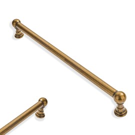 ZAUYX 10 Pack 8 Inch Hole Center Antique Brass Solid Heavy Duty Cabinet pulls Drawer Handles Dresser Handles Cabinet Handles Bathroom Cabinet Handles