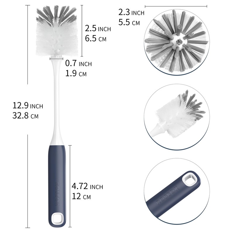 ROSEOK Long Handle Water Bottle Brush,Flexible Bottle Brush for Cleaning