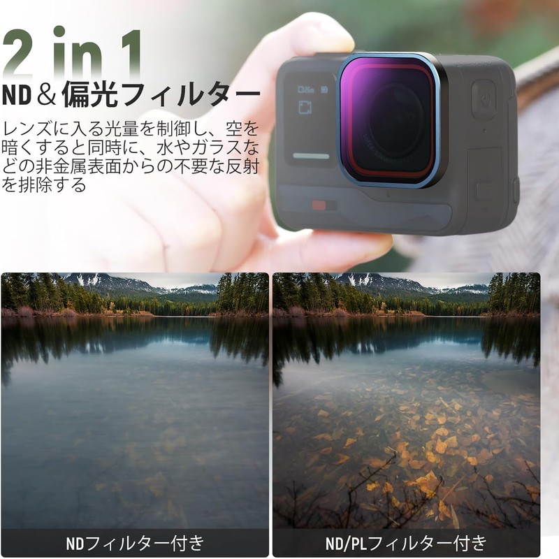 NEEWER ND/PL Filter Set Compatible Insta360 ACE PRO 4 Piece