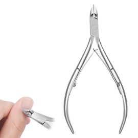 Samcos Nail Nipper, Cuticle Pusher, Cuticle Nipper, Cuticle Cuticle Cutter, Nail Clipper, Stainless Steel, Nail Scalk, Cuticle Treatment, Nail Care, Beauty, Tool, Compatible with Exfoliates (Silver)