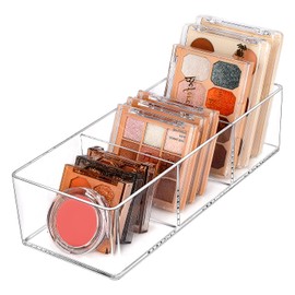 JessLab Organizador de Cajones, Organizador de Maquillaje Acrílico de 3 Compartimento Almacenamiento de Cosméticos Exhibición de Joyería para...      