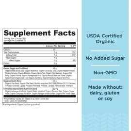 Ancient Nutrition Organic Super Greens Detox Digest Energize 7.05