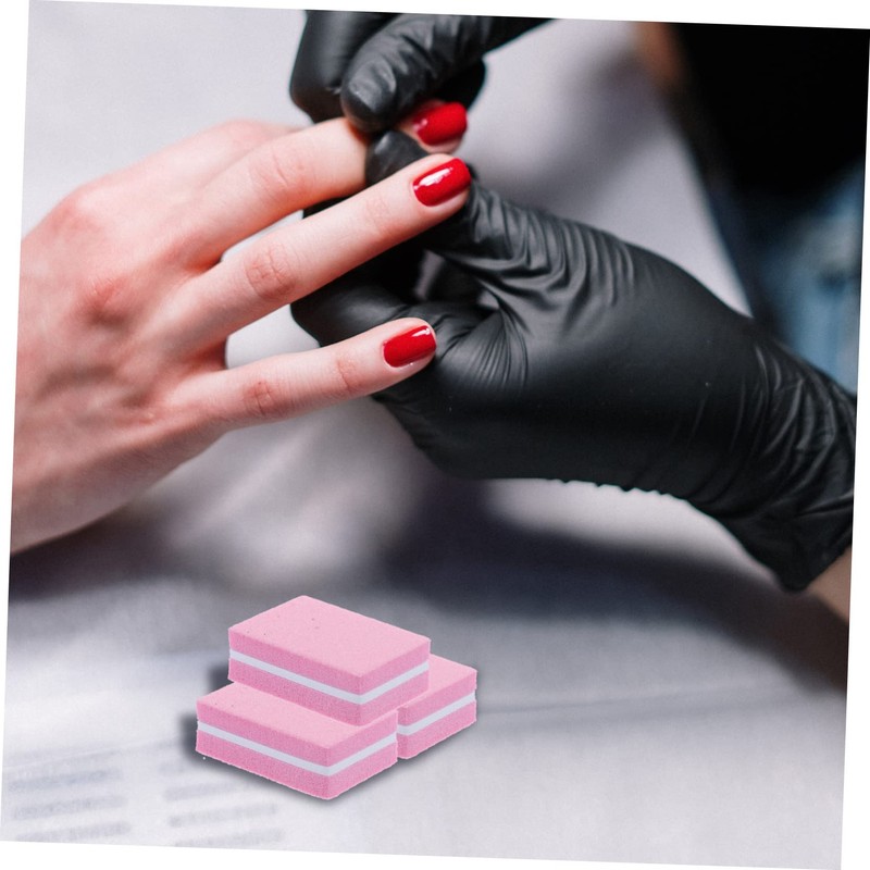 OHPHCALL 50pcs Nail Buffer Block Nail Sponge Files for Gel