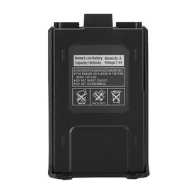 7.4V 1800mAh Li ion Battery For Baofeng UV 5R UV 5RE DM-5R Plus BL-5 Walkie Talkie(Black)