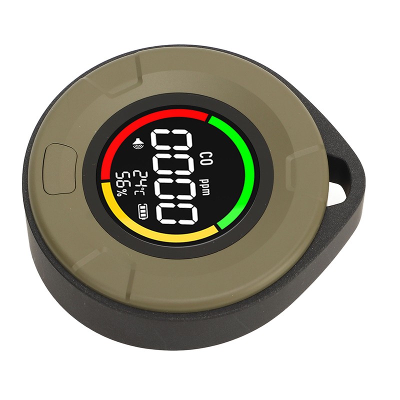 CO Detector Alarm Humidity Temperature Detection Backlit Display Air Detector