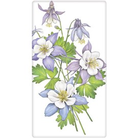 Mary Lake-Thompson BT779 Columbine Flower Cotton Flour Sack Kitchen Towel, 30 x 30 Inches