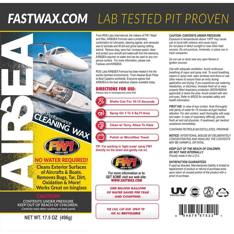 FW1 AIR&SEA Lab Tested, Pit Proven.