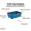 Collapsible Silicone Washing Container for Camping and Backpacking - Camping