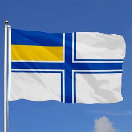 Fyon Current War flags that are also naval ensigns banner The Ukrainian Navy's ensign flag 3x5ft