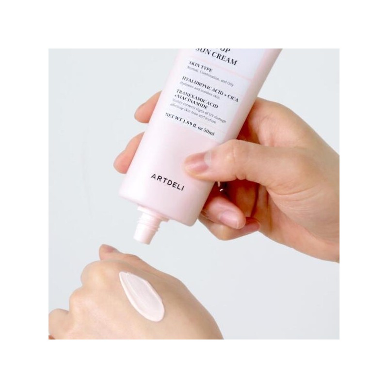 Art Deli broadcast only sunscreen composition Mela Cut Tone-up Fade-free