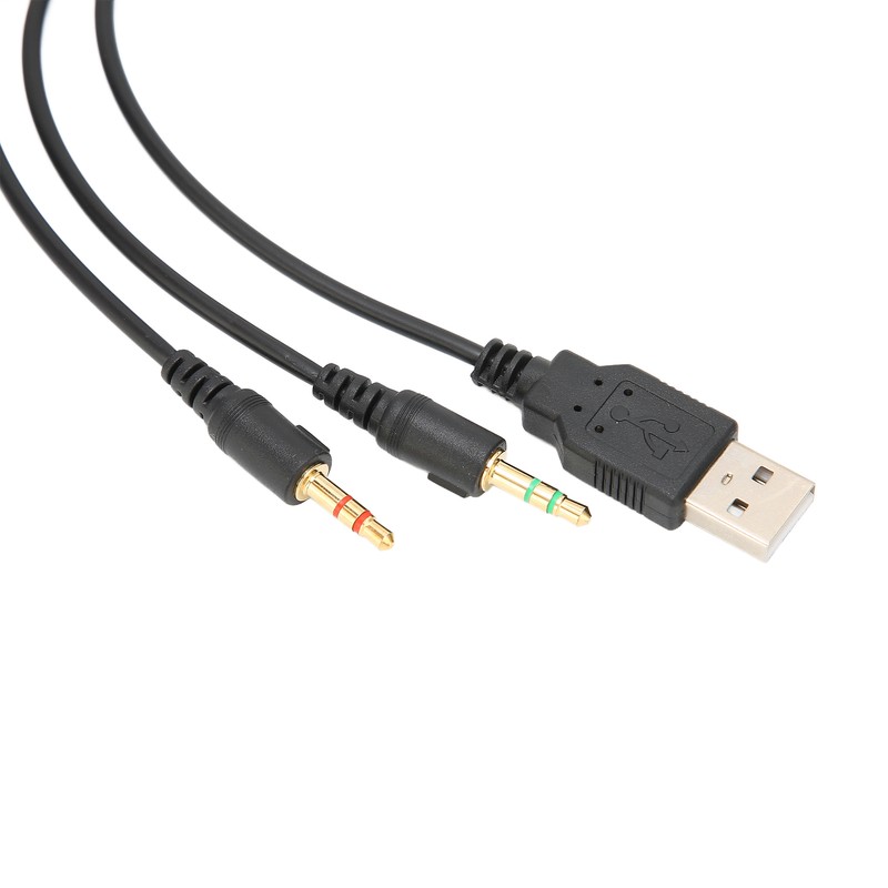 Headphone Audio Cable USB and 3.5mm Audio Jack Audio Cord