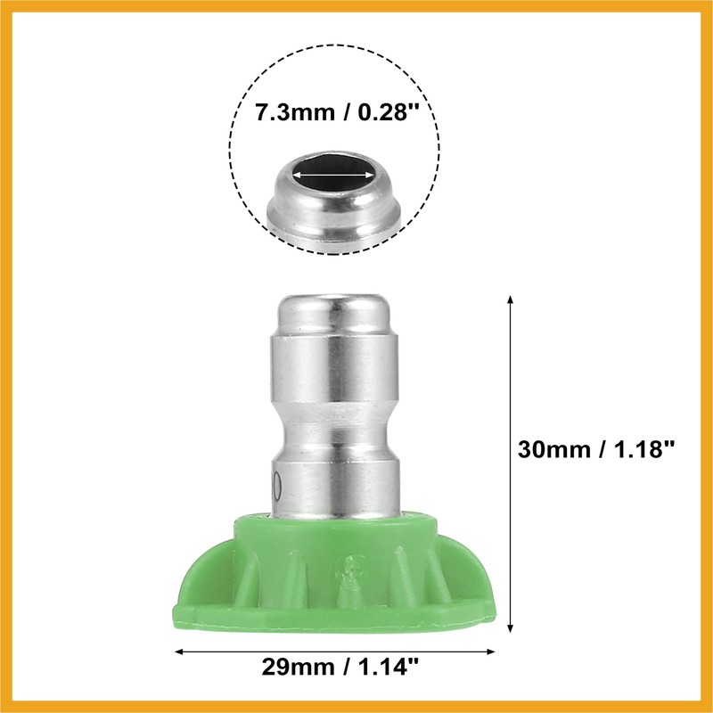 Partuto 25 Degrees High Pressure Washer Spray Nozzle Tips Quick