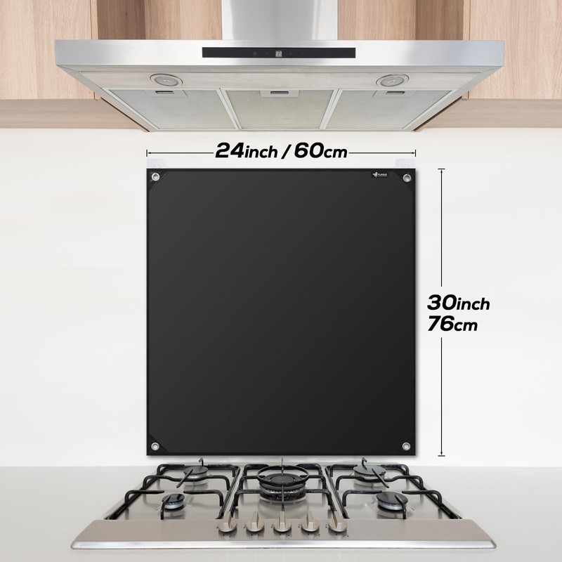 FLASLD Stove Backsplash Splatter Guard Range Hood Backsplash Wall Shield