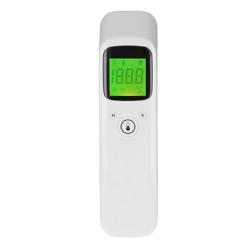 Forehead Thermometer White Large Display Memory Function Handheld Infrared Baby
