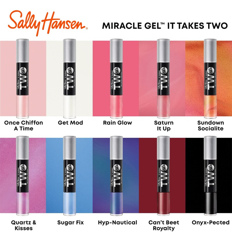 Sally Hansen Miracle Gel It Takes Two Sundown Socialite, 2