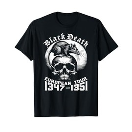 Black Death European Tour Plague Rat Medieval History T-Shirt