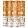 Vitamin C Effervescent| 1000mg Orange Flavour VIT C Supplement | High Strength and Natural Flavour (4 Tubes of 20 Tablets)