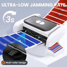 PRENOXA Rechargeable Automatic Card Shuffler Machine for 1-2 Decks, Jam-Free, with Auto/Manual Modes, Quiet (65dB) & Portable - Ideal for Blackjack, UNO, Texas Hold'em & Casino Games