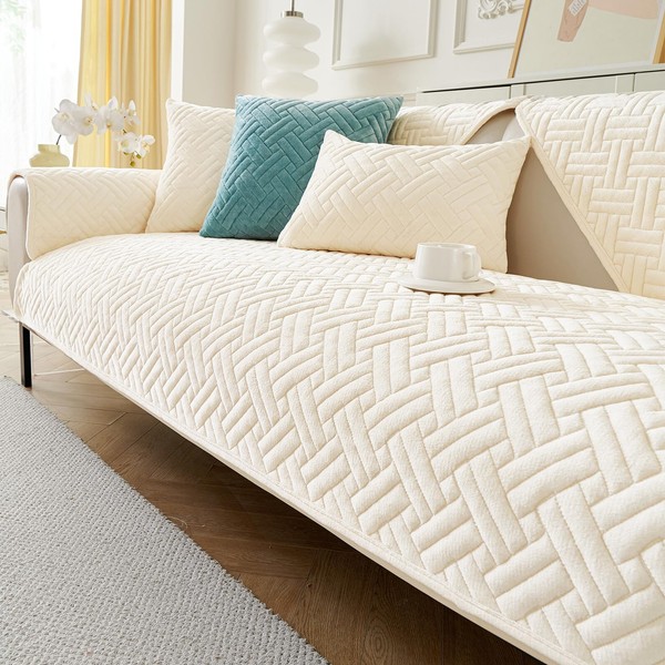 GKXLH Washable Soft Mink Flannel Sofa Cover 1 2 3