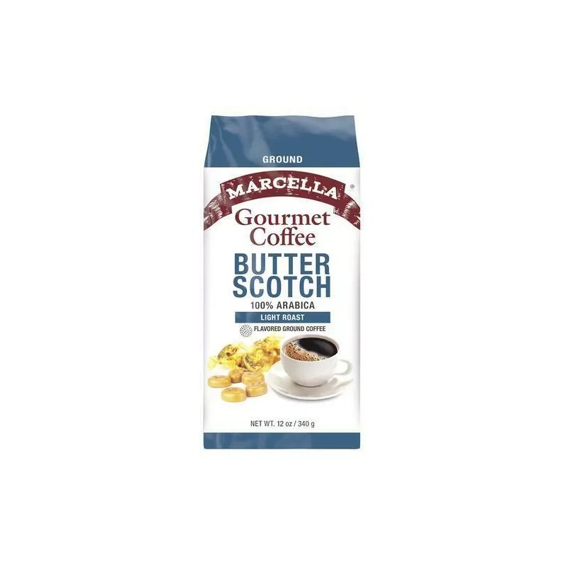 Marcella Butter Scotch 100% Arabica Light Roast Gourmet Ground Coffee
