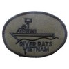 EagleEmblems PM0019 Patch-Vietnam,River Rats (Subdued) (3'')