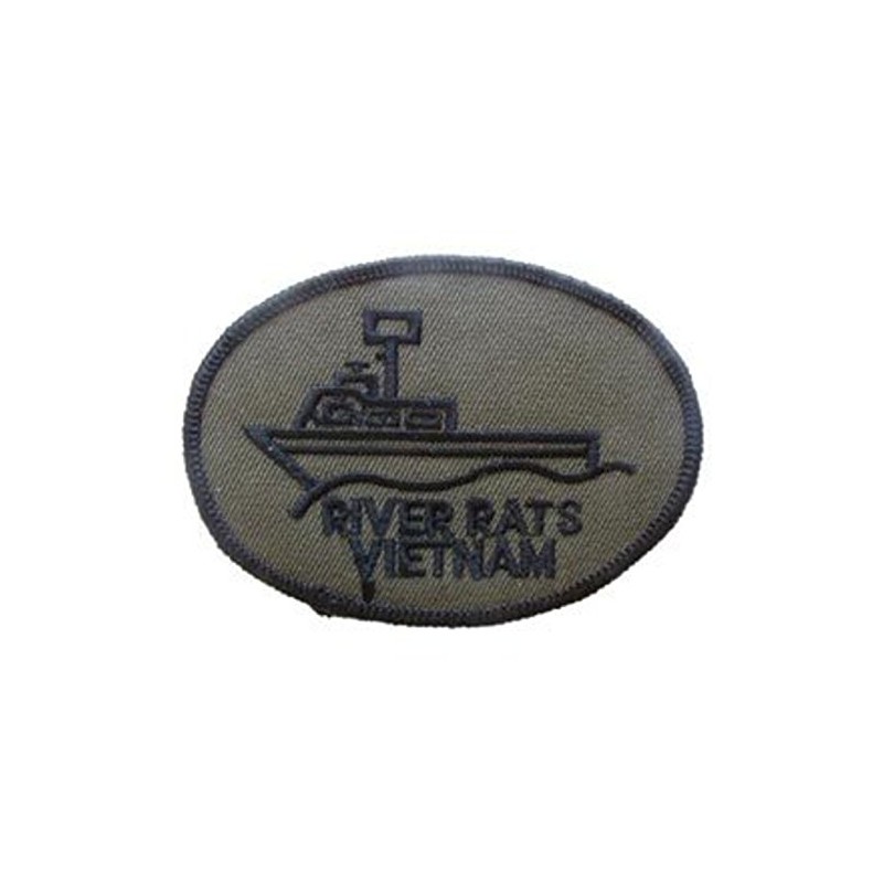 EagleEmblems PM0019 Patch-Vietnam,River Rats (Subdued) (3'')
