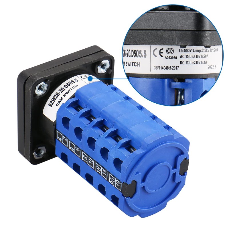 Baomain Change Over Rotary Cam Combination Switch SZW26-20/D505.5 AC 660V