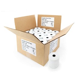 Thermal Paper Rolls 3 1/8 x 230 - American Made: [50/pack] BPA Free CC Receipt paper for POS terminals : Clover Station | Epson | Star | Square POS| Citizen | NCR | MUNBYN
