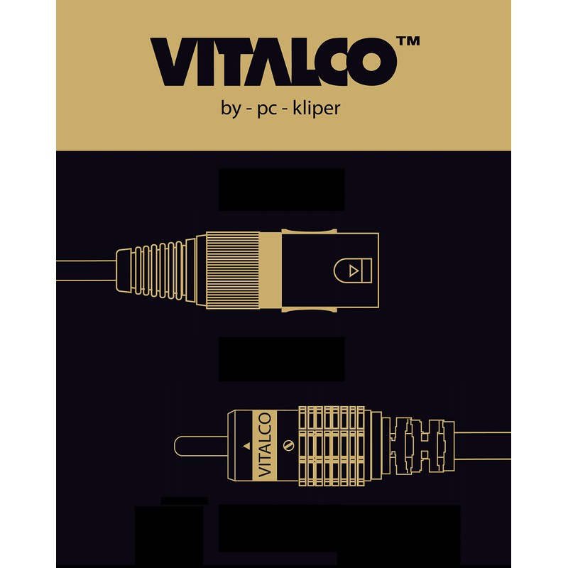 VITALCO XLR Male to RCA Mono Cable 1.5 m Microphone