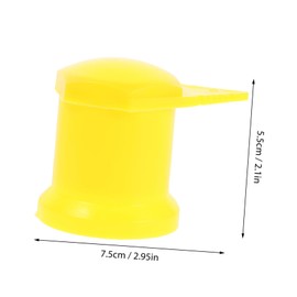 ABOOFAN 8pcs Durable Plastic Wheel Lug Nut Covers Visual Indicator for Loose Wheel Nuts Wide Compatibility for Safety Enhancement Convenient for All Vehicles